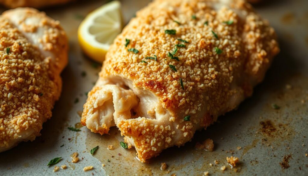 breaded chicken breast in oven