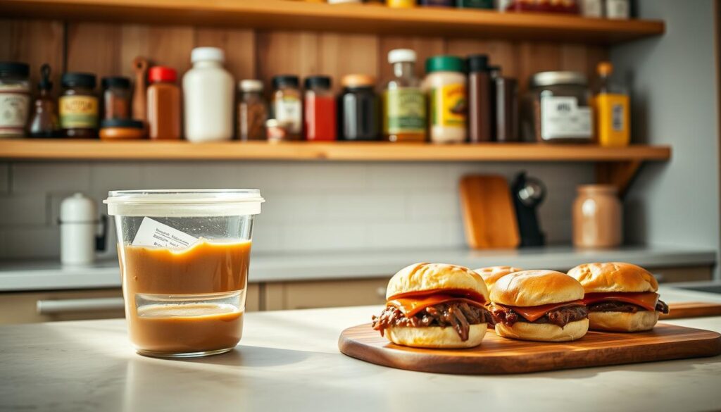 cowboy butter sauce and bbq sliders storage tips